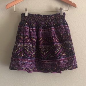 Patterned skater skirt